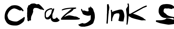 Crazy Ink Splats font preview